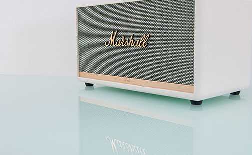 Marshall speaker in the room